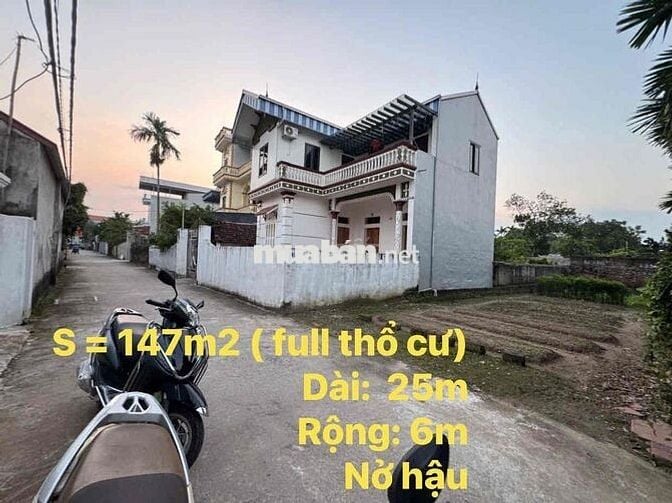 🔥 CHÍNH CHỦ CẦN BÁN: 147m² ĐẤT FULL THỔ CƯ - SÁT VÁCH ĐẠI DỰ ÁN VINGRO