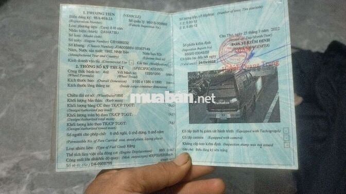 Daihatsu Hijet 1992 Xanh 6 chỗ