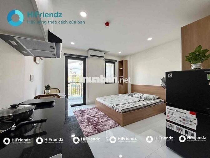 CHO THUÊ PHÒNG STUDIO NHÌU NỘI THẤT BAN CÔNG NGAY NGÃ TƯ BẢY HIỀN