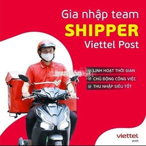 TUYỂN DỤNG GIAO HÀNG VIETTEL POST Q7-8-X.BÌNH HƯNG