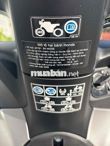SH Mode 2026 ABS mới 100% biển 43 chạy 76km