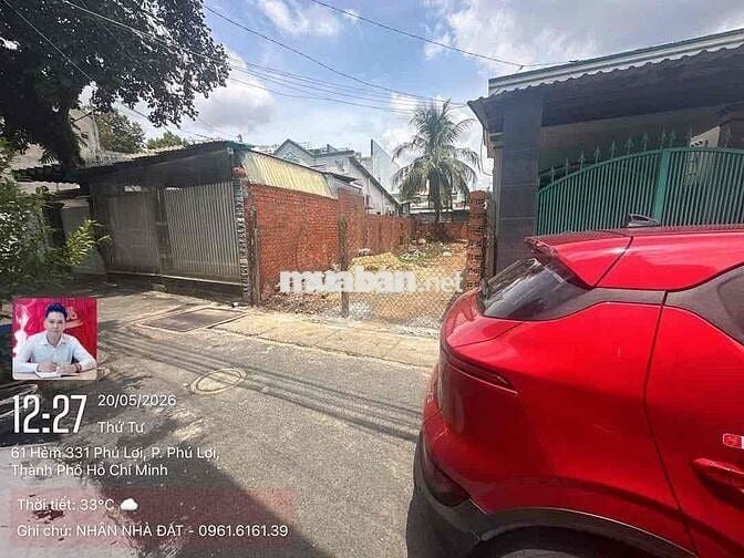 ĐẤT NGAY NGÃ 4 LÊ HỒNG PHONG , PHÚ HOÀ , VUÔNG ĐẸP