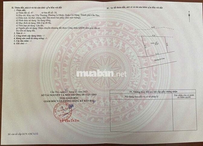 Cần bán nhà cấp 4 gần chợ Cái Răng, Cần Thơ 