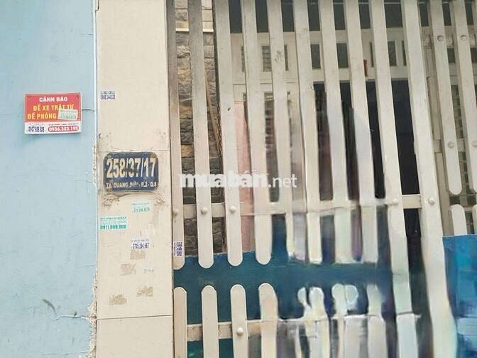 Nhà Dương Bá Trạc P.2 Q8 - 2 MẶT HẺM, CÁCH ĐƯỜNG CHÍNH 200m