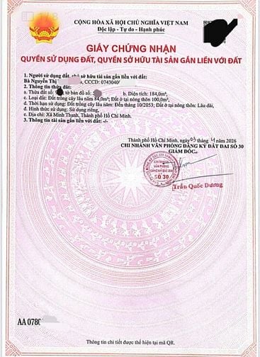 Bán đất tại ĐT 704, Minh Thạnh, Dầu Tiếng, 1,56 tỷ, 184 m2