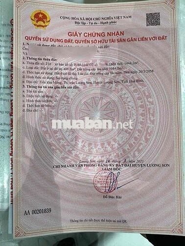 SIÊU PHẨM ĐẤT TRUNG TÂM THỊ TRẤN LƯƠNG SƠN – MẶT TIỀN RỘNG, PHÙ HỢP KI