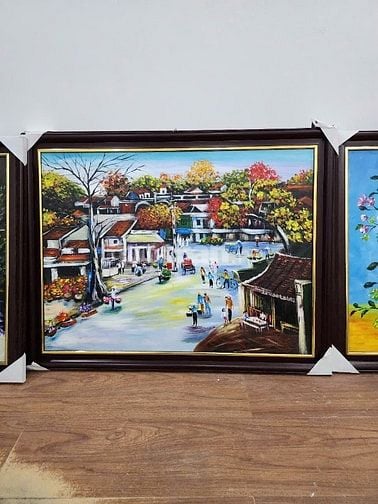 Bán tránh treo tường sơn dầu mọi kích thước 
