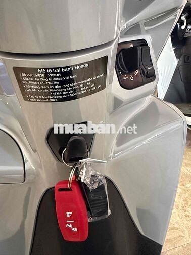 Honda Vision 2026 Thể Thao Bánh Lớn Xám 94 km