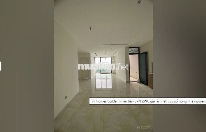 Cho thuê căn hộ Vinhomes Golden River 3 PN 2WC giá rẻ