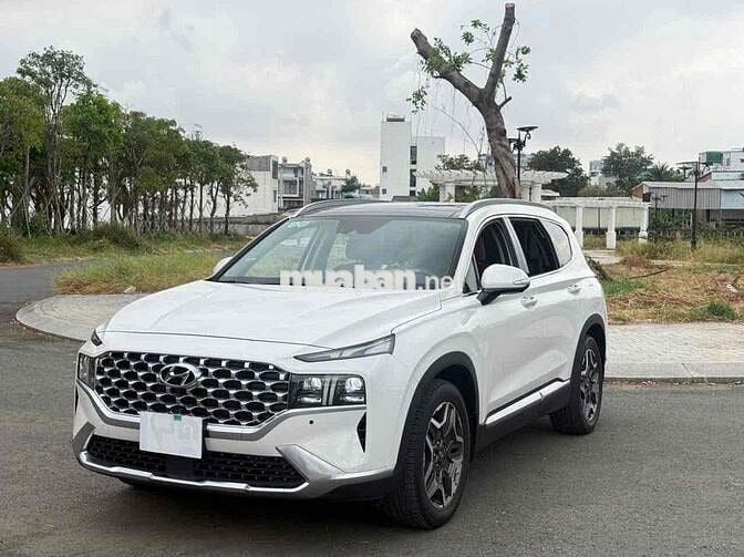 Hyundai Santafe 2022 full xăng 36.000km Trắng