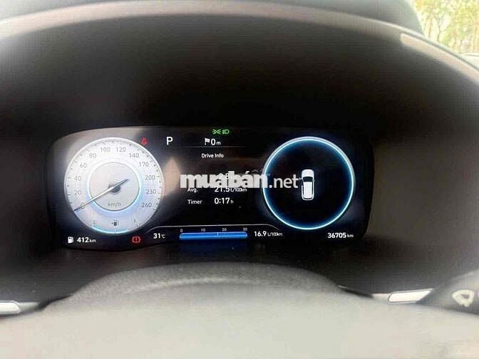Hyundai Santafe 2022 full xăng 36.000km Trắng