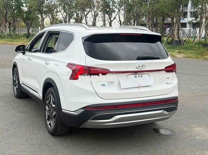 Hyundai Santafe 2022 full xăng 36.000km Trắng