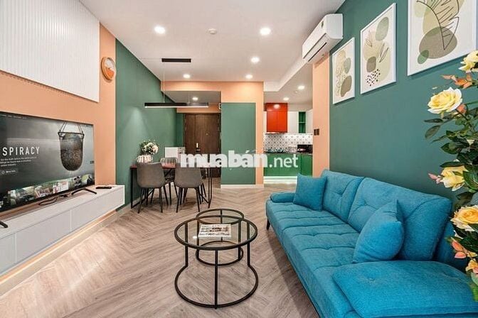 Cho thuê căn hộ SaiGon Royal, 2PN view sông Sài Gòn & Bitexco, 24 tr