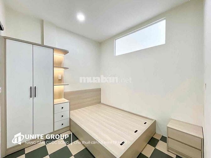 Mới 100% căn hộ ban công tách bếp ngay Lê Quang Định gần Chợ Bà Chiểu