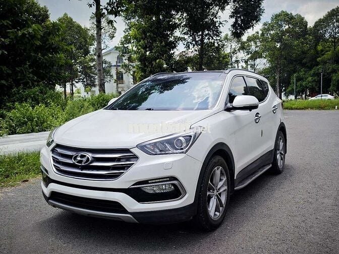 Hyundai Santafe 2 cầu, bản cao cấp Trắng 70000 km