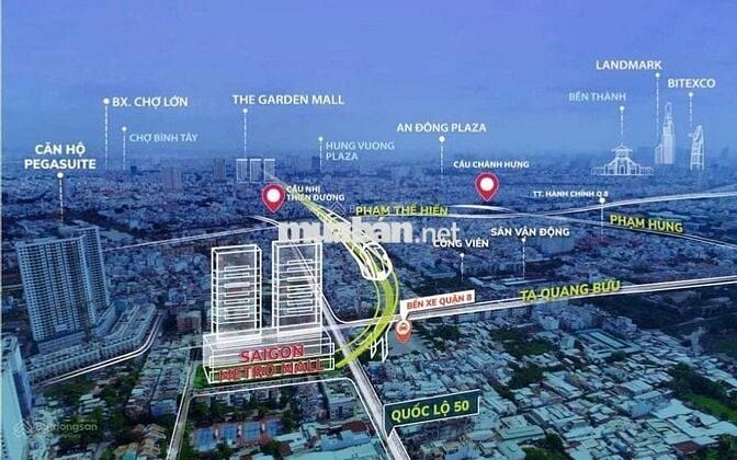 Suất độc quyền căn hộ Q8 Saigon Skyview từ 4tỷ, 7 tầng TTTM, Ký HĐMB