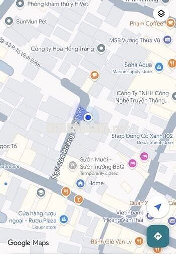 Cho thuê văn phòng 550m2 số 2F ngõ 264 Hoàng Văn Thái, Hà Nội