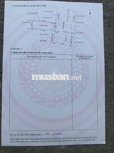 Bán đất mặt tiền hẻm 413 lê văn quới cực hiếm cực đẹp, khu kinh doanh