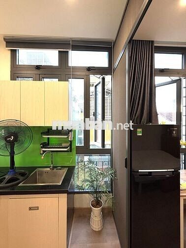 Trong tòa Villa- Căn 1 PN tách bếp Hoàng Hoa Thám- Full nội thất