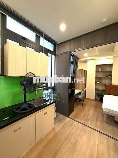 Trong tòa Villa- Căn 1 PN tách bếp Hoàng Hoa Thám- Full nội thất