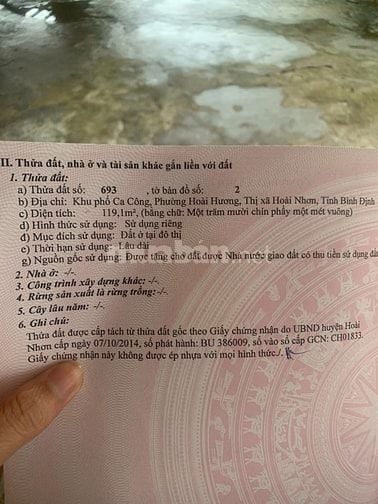 BÁN LÔ ĐẤT ĐẸP VEN BIỂN HOÀI HƯƠNG - HOÀI NHƠN - GIÁ CHỈ 66X TRIỆU
