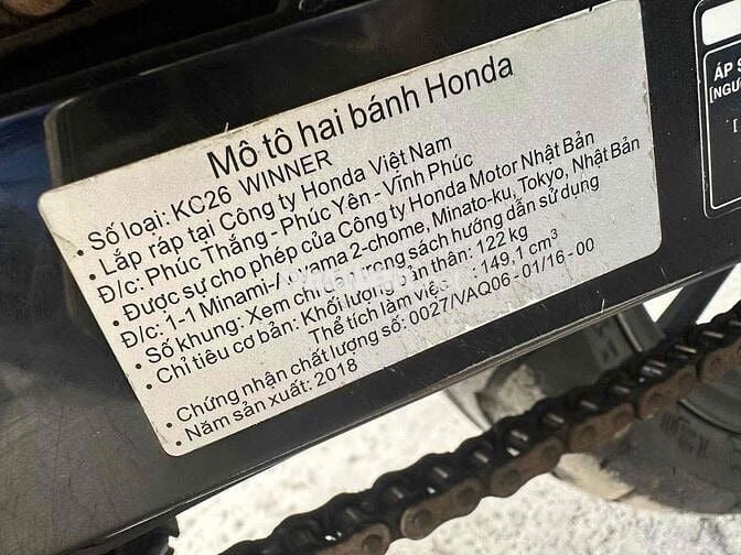 Honda Winner 2018 Đen