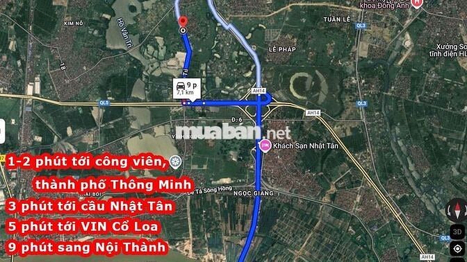 🔥🔥🔥 BÁN NHANH SIÊU PHẨM ĐẤT VÂN NỘI – MẶT TIỀN 7,34M, GẦN VIN CỔ LOA
