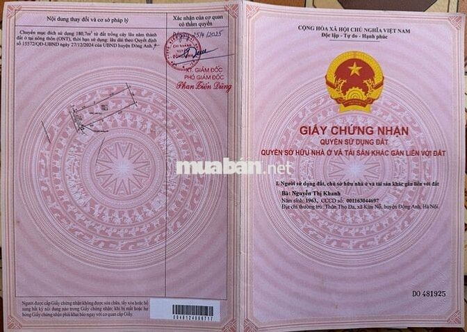 🔥🔥🔥 BÁN NHANH SIÊU PHẨM ĐẤT VÂN NỘI – MẶT TIỀN 7,34M, GẦN VIN CỔ LOA