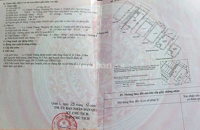 Bán tòa CHDV lô góc Lý Chính Thắng, Quận 3, 7 tầng, doanh thu 100 tr/t