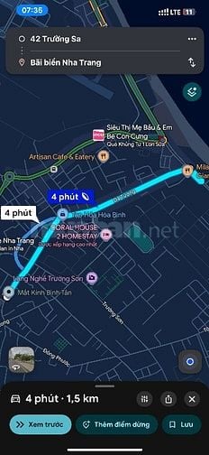 Bán nhà MTKD đường lớn 5p tới biển 1 ĐỜI CHỦ