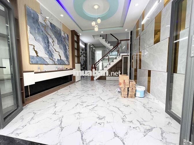 nhà mới xây tân kim QL50 gần Bình Chánh 4m x 24m