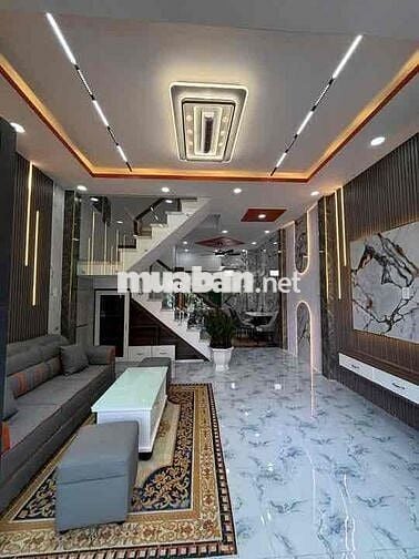 nhà 2 lầu tân kim QL50 đường xe hơi giá rẻ