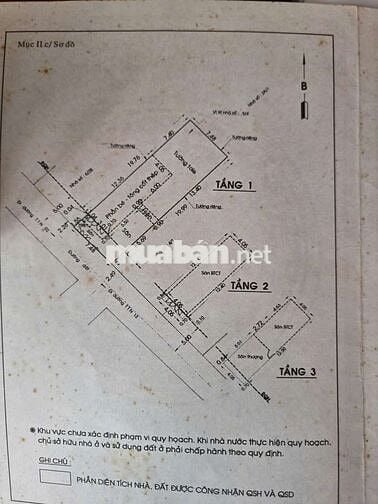 BÁN NHÀ 3 TẦNG – 168,2M² – ĐƯỜNG TÂN THỚI NHẤT 13, QUẬN 12