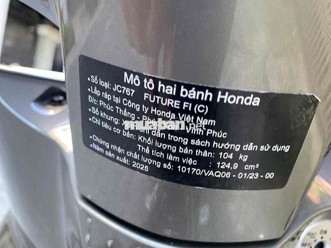 Honda Future Fi 2025.bán trả góp.trao đổi xe