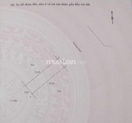 Chính chủ bán đất mặt tiền trục đường D5 KCN Bình Minh