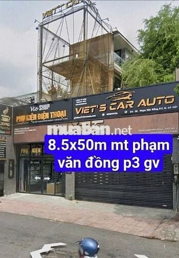 Cho thuê nhà Mặt Tiền Phạm Văn Đồng, P1, Gò Vấp, DT 8.5x50m, trệt.