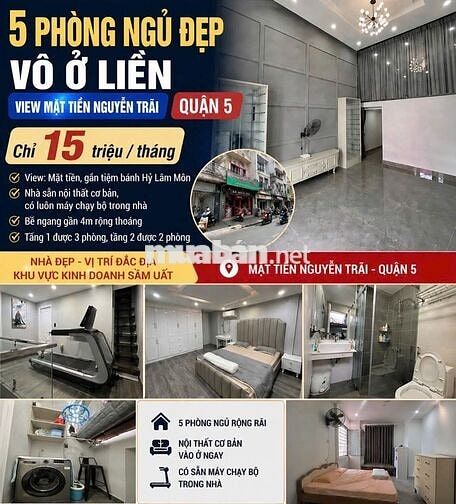 CHO THUÊ NHÀ NGUYÊN CĂN QUẬN 10 - VỊ TRÍ TỐT NGAY TRUNG TÂM - GIÁ TỐT