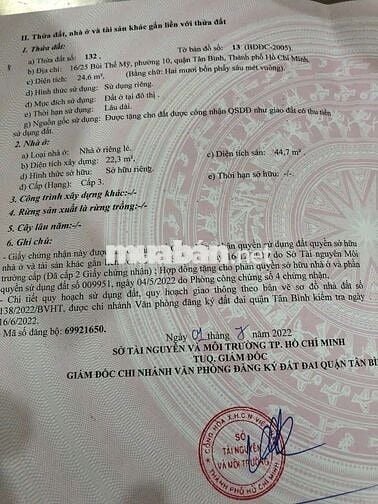 🔥 SACOMBANK THANH LÝ – BÁN GẤP NHÀ QUẬN TÂN BÌNH CHỈ 1 Tỷ 850 Triệu 🔥