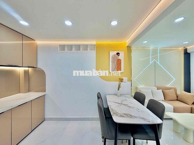 Nhà 3 tầng hẻm 6m 76m2 sử dụng chính chủ bán gửi 60tr hoa hồng