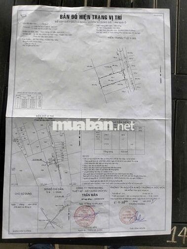 Bán đất Hoc môn 5 x 14 giá 2,5 tỷ, SHR, hẻm 4m