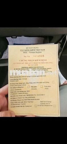 Kia Morning 2015 MT  Số sàn Trắng