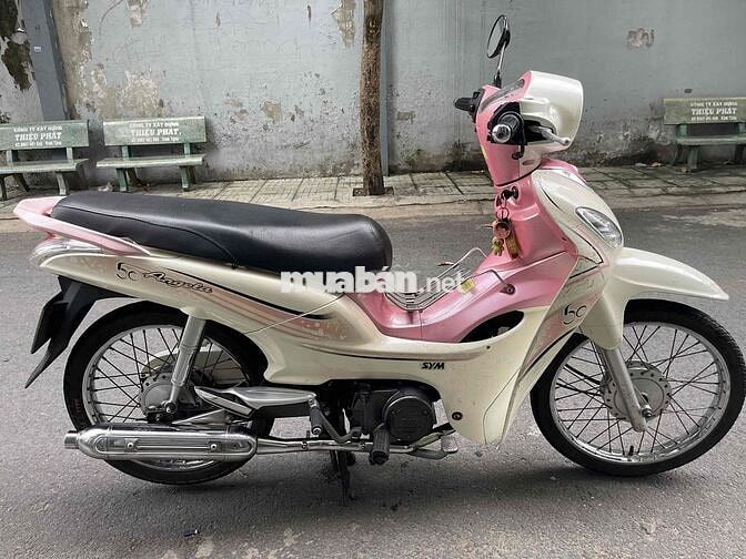 SYM Angela 50 Nữ Hồng trắng