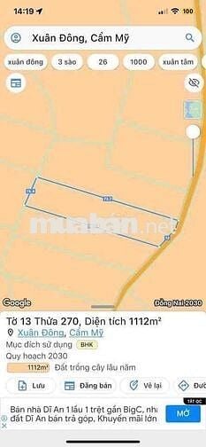 Bán đất sào ở TP ĐỒNG NAI, đất vuông vức, mặt tiền nhiều