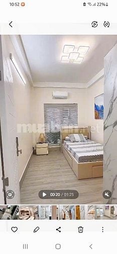 Cần bán gường bọc da màu kem và nệm , chưa qua sử dụng