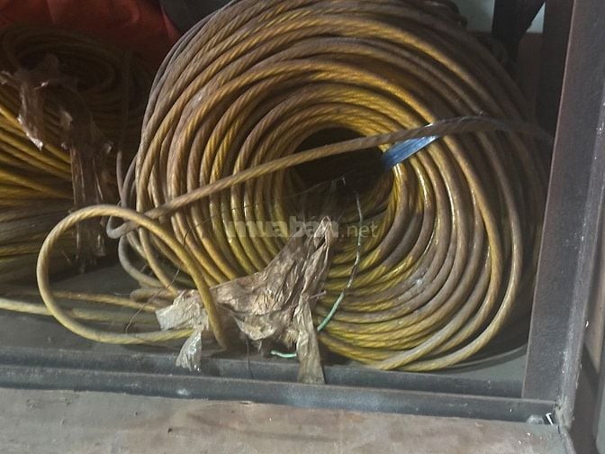 Thanh lý dây cáp bọc nhựa vàng giá rẻ