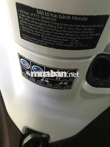 Honda SH Mode 2019 Trắng Smartkey