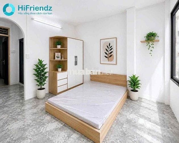 Mới 100% căn hộ tách bếp 35m2 ngay Phó Đức Chính gần Chợ Bà Chiểu,Q1,3
