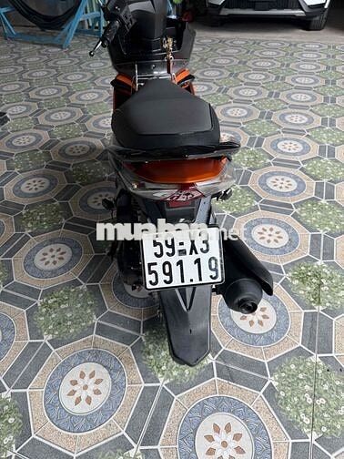Honda Air Blade Thái Lan màu Cam Đen