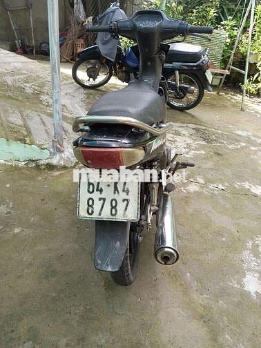 Honda Wave Đen Phuộc Chở Đồ Nặng