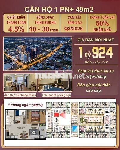 10 CĂN HÀNG CĐT BÀN GIAO NGAY - HỖ TRỢ LS 12 THÁNG - THÁNG 10 NHẬN NHÀ